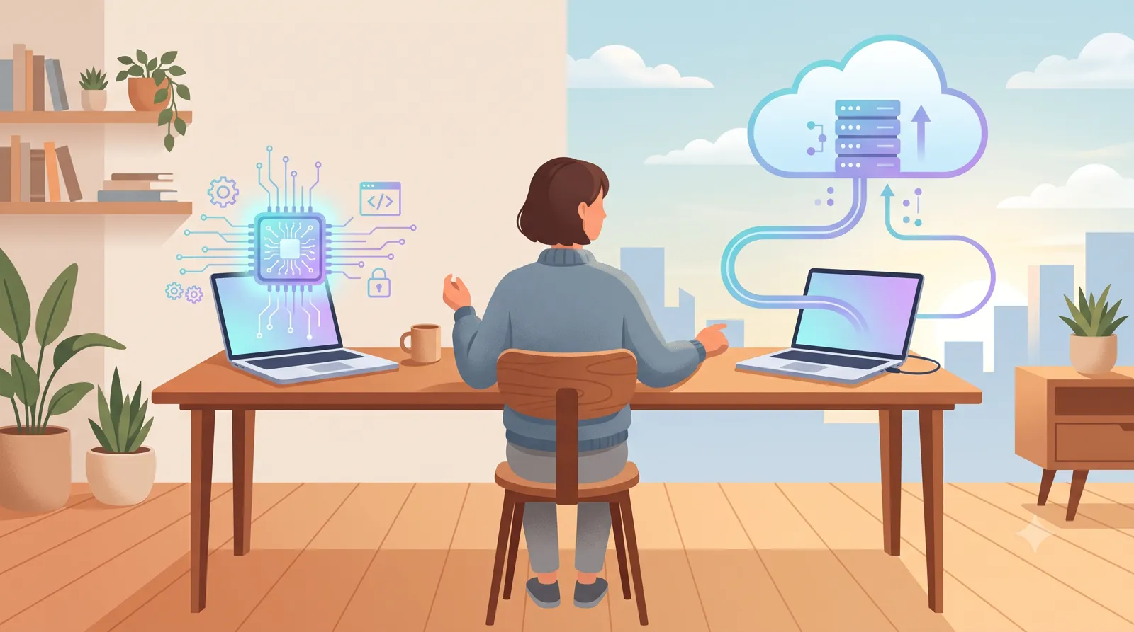 Thumbnail of IA local vs IA en la nube: privacidad, costo y rendimiento